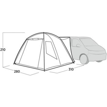 Easy Camp Kuppel-Busvorzelt Utne (grau, Modell 2025)